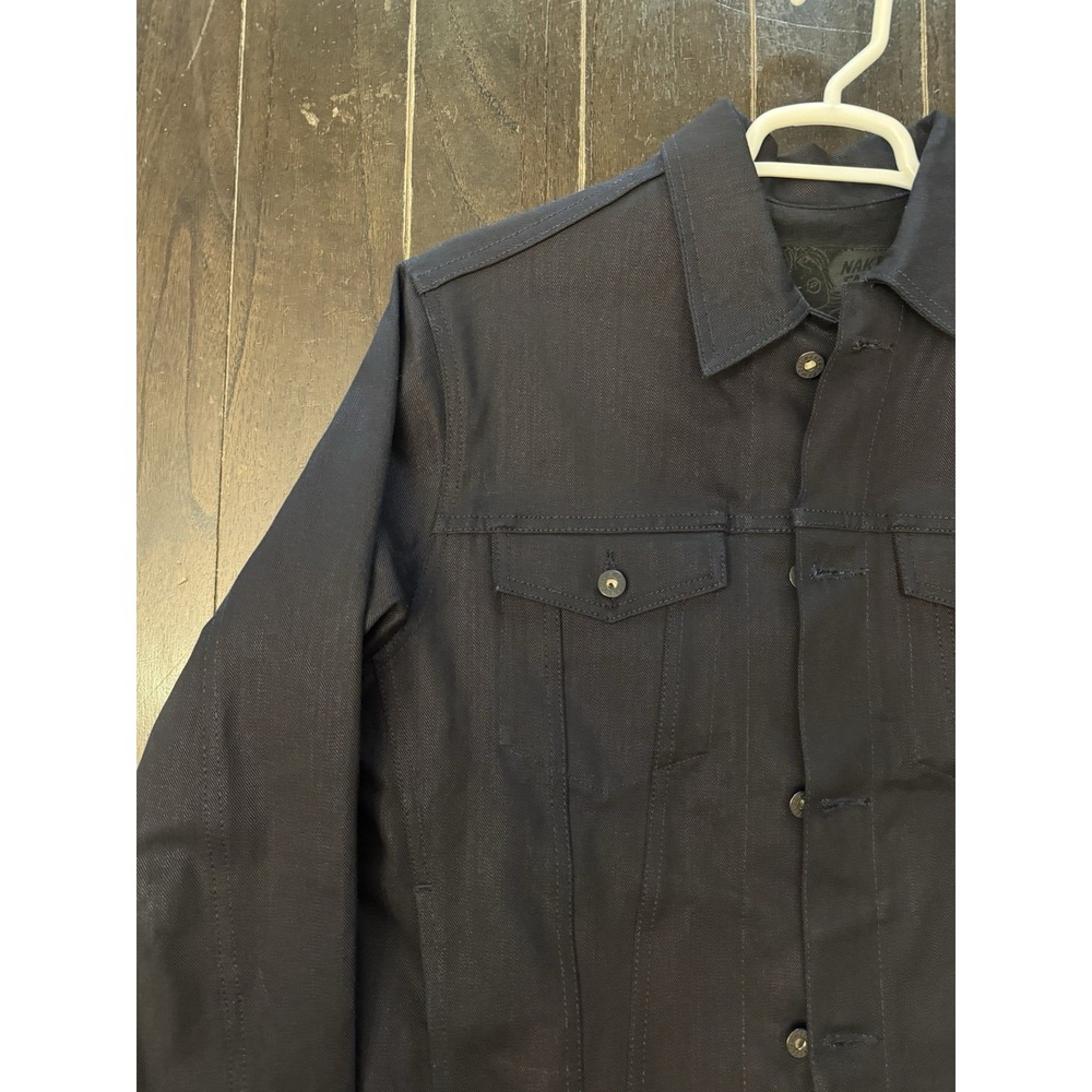 Naked & Famous Denim Jacket L NWOT Left Hand Twill Midnight Edition Raw Japan - Picture 5 of 13